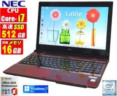Windowsノート本体 NEC PC-NS700EAW Core i7 SSD 512GB 16GB NEC PC-NS700EAW Core i7 SSD 512GB 16GB - メルカリ