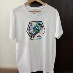 QUIKSILVER Tシャツ ホワイト メンズ Lサイズのサムネイル