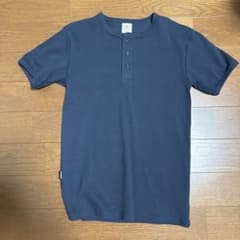 AVIREX ヘンリーネック Tシャツ ネイビーのサムネイル