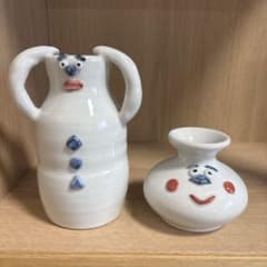 砥部焼 作家くるる ru フラワーベース2点セット 花瓶 砥部焼 作家くるる kururu フラワーベース2点セット 花瓶 - メルカリ