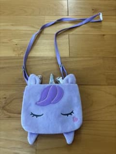 ユニコーン ポシェット 移動ポケット ショルダーバッグ パープルのサムネイル