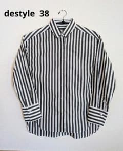 destyle ストライプ柄 長袖シャツ 38のサムネイル