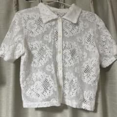 GU レース 半袖シャツ ホワイトのサムネイル
