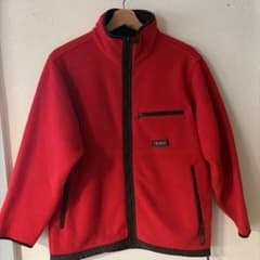 AIGLE フリースジャケット レッド Sのサムネイル