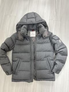 MONCLER モンジュネーブル グレー フード付きダウンジャケット サイズ0のサムネイル