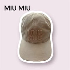 2025AW現行 MIUMIU ミュウミュウ デニムベースボールキャップ M - メルカリ