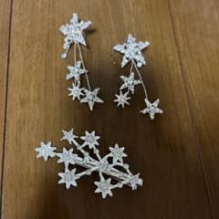 ブライダルピアス　ヘッドアクセ　セットのサムネイル