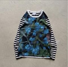 agnes b. flower photo print border l/s - メルカリ