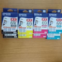 EPSON 純正インクカートリッジ 69シリーズ 4色セット 8個セット - メルカリ