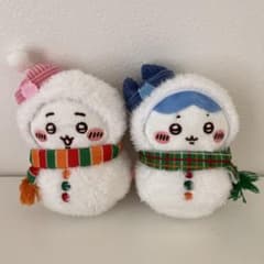ちいかわ ハチワレ エニマイくじ 雪だるま ぬいぐるみ マスコット
