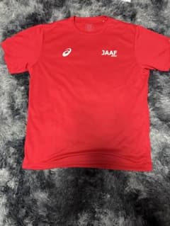 asics JAAF AICHI 陸上用シャツ レッド　4XLのサムネイル
