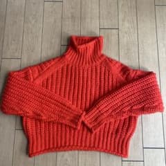 Ｈ&M チャンキーニット オレンジのサムネイル