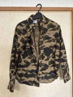 A BATHING APE カモフラ柄 長袖シャツ 迷彩のサムネイル