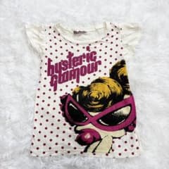 Hysteric Glamour ドット柄 半袖フリルTシャツ 120cmのサムネイル
