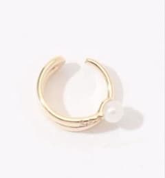 Hirotaka x TOMORROWLAND Pearl Diamond Double Ear Cuff