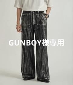 GUNBOY様　専用SILVER PAINT WIDE DENIMPANTSのサムネイル