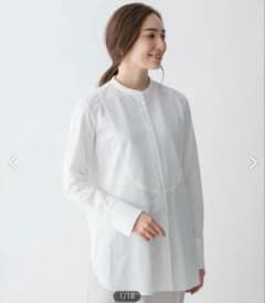 美品】自由区【洗える】シャツライクジャージー ブザムシャツ 38 