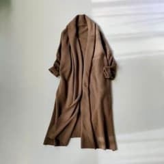 名品✨ ミューズ ドゥーズィエムクラス スムースニットガウンコート 