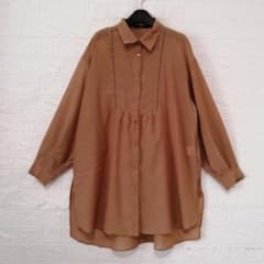 w closet 格子レース薄手シャツチュニック