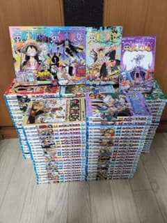 ONE PIECE 1~104巻 全巻セット+関連本3冊のサムネイル