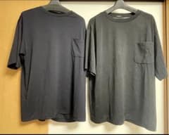 COMOLI コモリのウール天竺Tシャツ 2枚セット チャコール ネイビー 