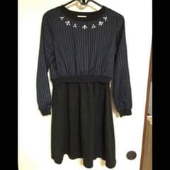 ビジュー付♡切り替えワンピースのサムネイル