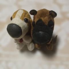 犬のぬいぐるみ 2匹セットのサムネイル