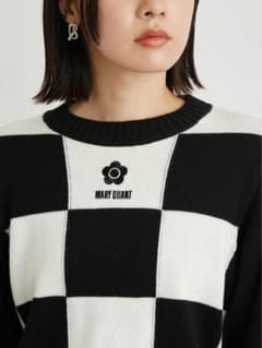 NARY DUAN チェック柄 クロップドニットのサムネイル