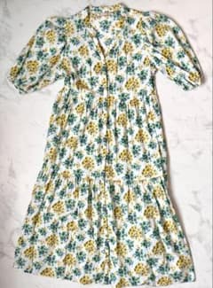 PAUL & JOE ユニクロ 花柄 シャツワンピース Lのサムネイル