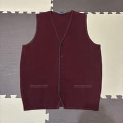 DANDYL ニットベスト ボルドー Lのサムネイル
