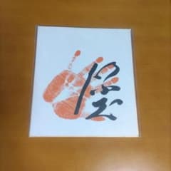 【直筆サイン】北勝海　横綱 第55代横綱 北の海 手形直筆サイン色紙 - メルカリ