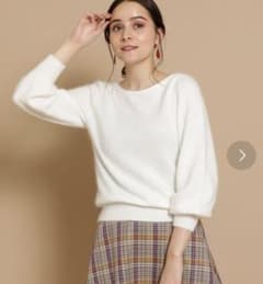 ●美品●anatelier アンゴラニット●グレーのサムネイル