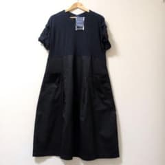 未使用品】CRESCENT クレッシェント ロングワンピース 異素材切り替え