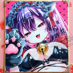オリジナル手描きイラスト アナログ コピック 色紙 原画 - メルカリ