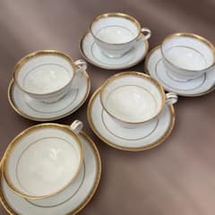 ノリタケリッチモンド ティーカップ ソーサー 5客セット ゴールドラインバラ売り