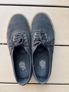 VANSAuthenticブラック×ガムソール ゴールドアイレット 27.5cmのサムネイル