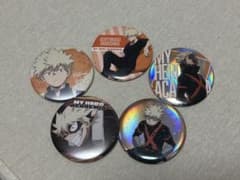 僕のヒーローアカデミア 爆豪勝己 缶バッジ 5点セットのサムネイル