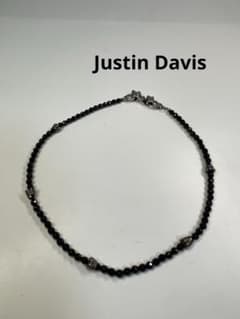 Justin DavisブレスレットSV925オニキスプレスレット - メルカリ