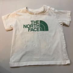 THE NORTH FACE ホワイト Tシャツ　ロゴ部分に少しシミありのサムネイル
