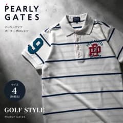 PEARLY GATES パーリーゲイツ ポロシャツ ワッペン サイズ4 M - メルカリ