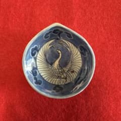 古伊万里 染付 鶴丸 鶴文 陽刻 小皿 豆皿 - メルカリ