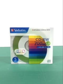 CD-RW 700MB 5枚入 バーベイタム verbatim【未開封】のサムネイル