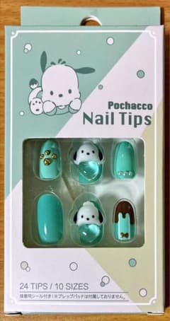Pochacco ポチャッコ ネイルチップ 24個入り ミントグリーンのサムネイル