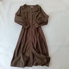 【SEASON REASON】 ロングシャツワンピース ブラウンのサムネイル