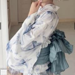 GRL 3点セット2Way水彩花柄浴衣セット[fy027] グレイルのサムネイル