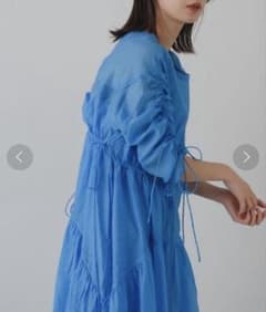 【Kastane】ギンガムシャーリングBACKあきワンピースのサムネイル
