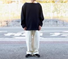 OUTIL バスクシャツ TORICOT AAST black 黒 サイズ1のサムネイル