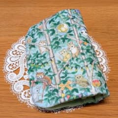 ふわふわガーゼハンカチ⭐️ユキエモン メリーパーク サックス☆fuwara