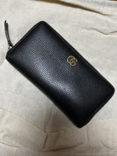 GUCCI GGマーモント ラウンドファスナー長財布 ブラックのサムネイル