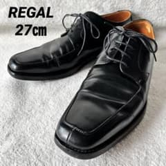 REGAL リーガル スクエアトゥ 本革レザーシューズ ビジネスシューズ黒 26 REGAL リーガル スクエアトゥ ビジネスシューズ 27㎝ レザー 日本製 黒